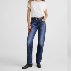 Madewell Dark Blue Straight Leg Jeans NWT